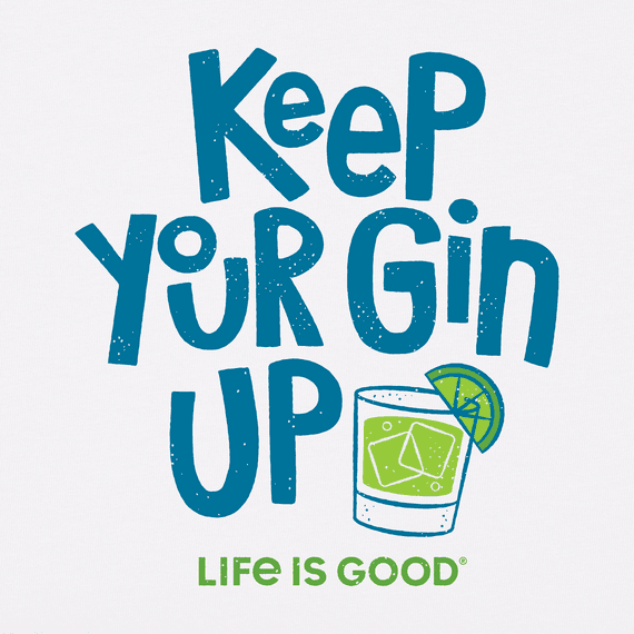 Life Is Good Women's Crusher Lite Tee - Keep Your Gin Up