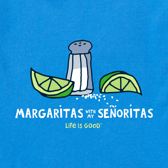Life is Good Women's Long Sleeve Crusher Tee - Margaritas with My Senoritas