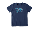Life is Good Kid's Crusher Tee - Heart Stone Dolphin
