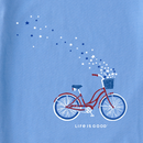 Life is Good Women's Crusher Tee - Americana Bike