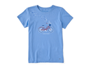 Life is Good Women's Crusher Tee - Americana Bike
