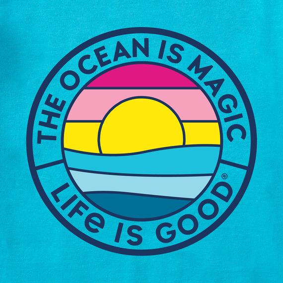 Life Is Good Women's Crusher Lite Tee - The Ocean Is Magic Coin