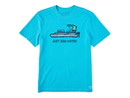 Life is Good Men's Crusher Tee - Just Add Water Pontoon Boat