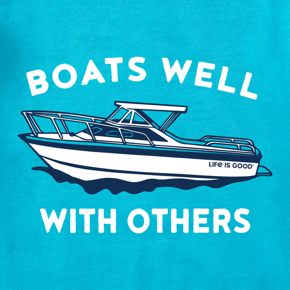 Life Is Good Men's Crusher Lite Tee - Boats Well With Others