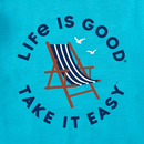 Life is Good Men's Long Sleeve Crusher Lite - Take It Easy