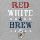 Life is Good Men's Long Sleeve Crusher Lite - Red, White, & Brew