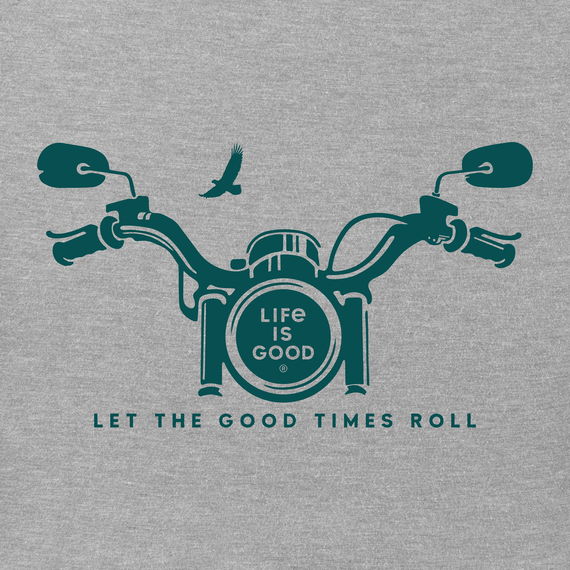 Life is Good Men's Crusher Tee - Motorcycle Handlebars