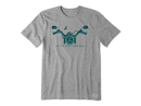 Life is Good Men's Crusher Tee - Motorcycle Handlebars