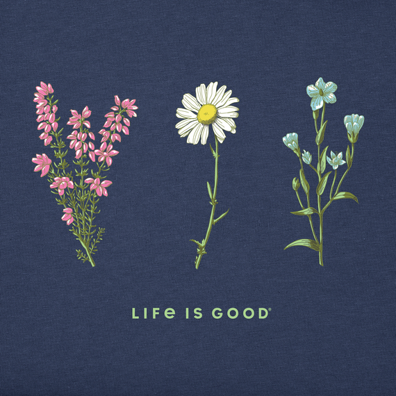 Life is Good Women's High-Low Crusher Tank - Detailed Wildflowers