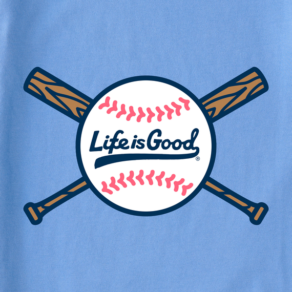 Life is Good Women's Crusher Vee - Baseball and Bats