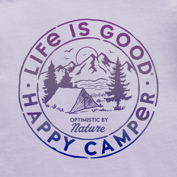 Life Is Good Women's Crusher Lite Tee - Happy Camper Retro