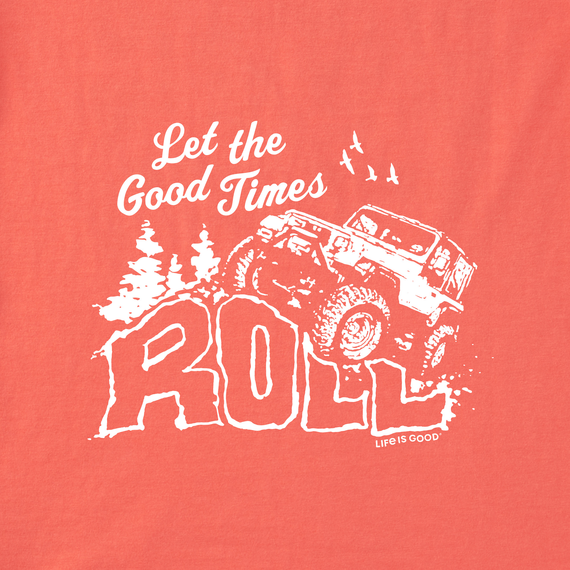 Life Is Good Women's Crusher Lite Vee - Let the Good Times Roll