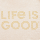 Life is Good Men's Textured Slub Hoodie - LIG Wordmark Stack