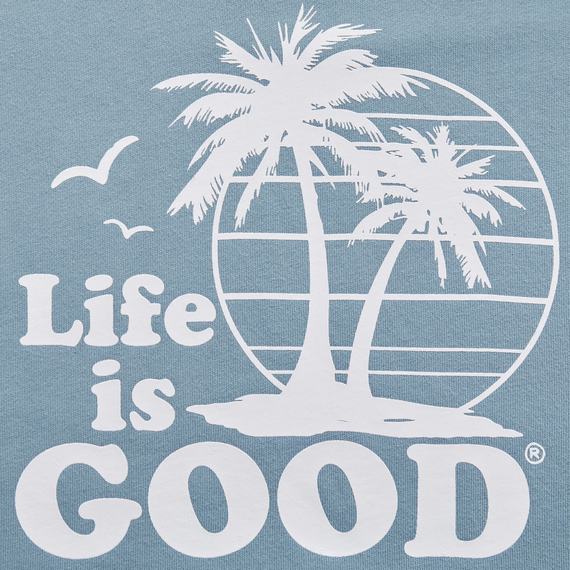 Life is Good Men's Simply True Fleece Hoodie - Vintage Palms