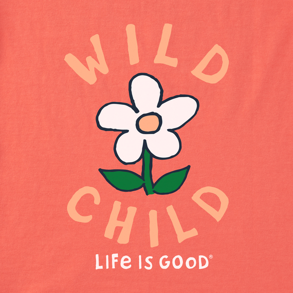 Life is Good Toddler Crusher Tee - Wild Child Flower