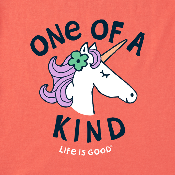 Life is Good Kid's Long Sleeve Hooded Crusher Tee - Kind Unicorn