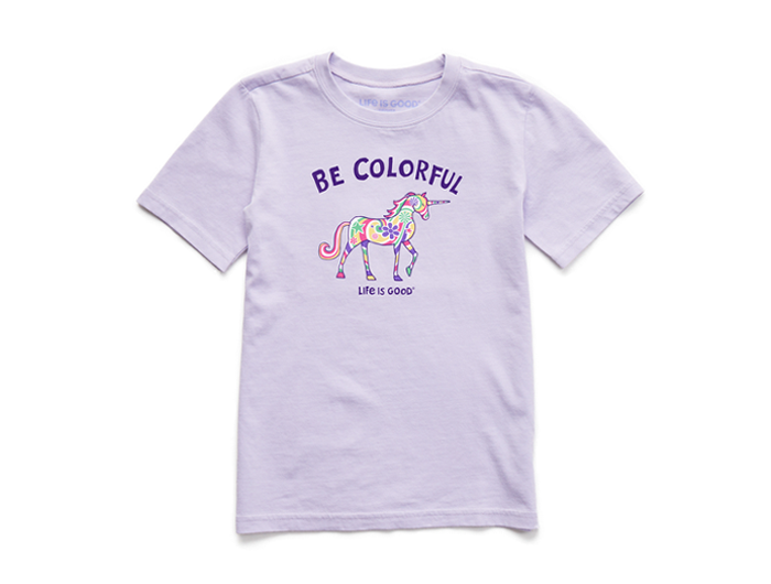 Life is Good Kids' Crusher Tee - Be Colorful Unicorn