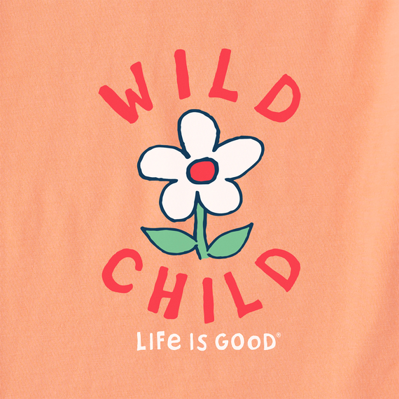 Life is Good Kids' Crusher Tee - Wild Child Flower