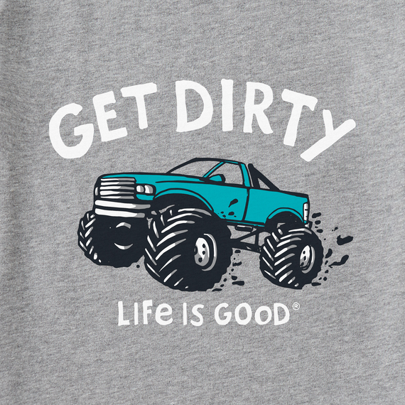 Life is Good Kids' Crusher Tee - Get Dirty Truck