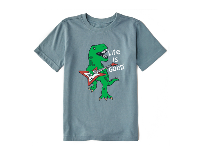 Life is Good Kids' Crusher Tee - Dino Rock