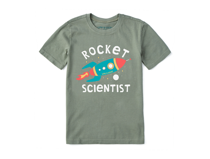 Life is Good Kids' Crusher Tee - Rocket Scientist