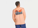 Life is Good Men's Active Hooded Long Sleeve Tee - Retro Palm & Sun