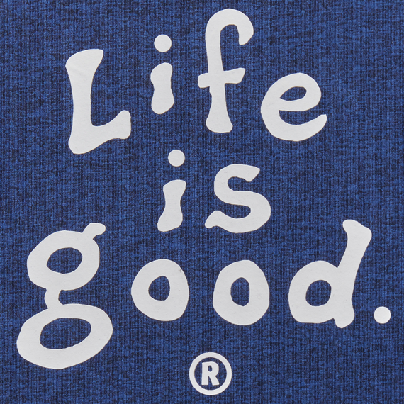 Life is Good Men's Active Tee - LIG Vintage Wordmark Stacked