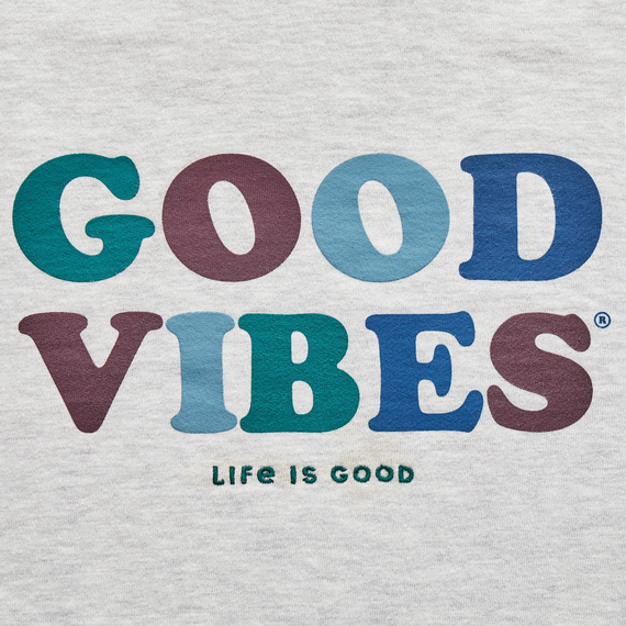 Life is Good Men's Simply True Fleece Crew - Good Vibes