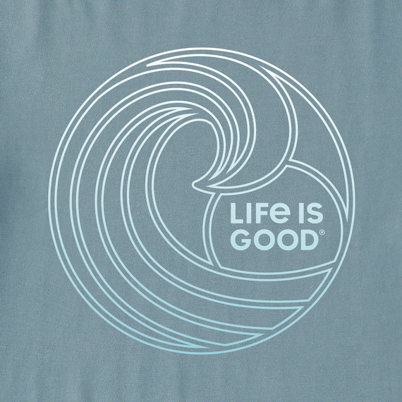 Life is Good Men's Crusher-Flex Crew - Linear Sun and Wave