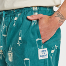 Life is Good Men's Classic Sleep Pant - Hoppy Holidays Pattern