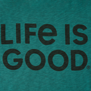 Life is Good Men's Textured Slub Tee - LIG Wordmark Stack