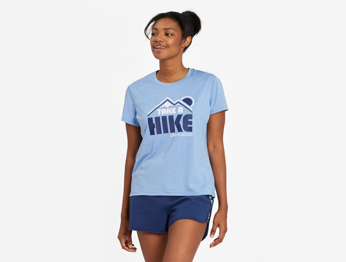 Life is Good Women's Active Tee - Take a Hike