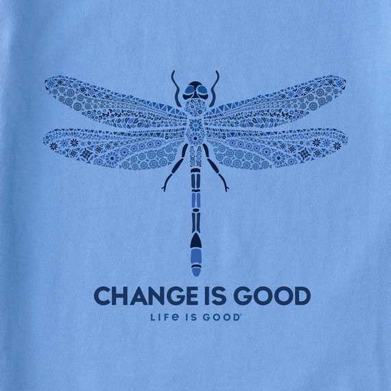 Life is Good Women's High-Low Crusher Tank - Primal Dragonfly