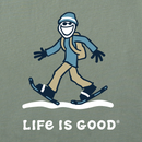 Life is Good Men's Long Sleeve Crusher Tee - Jake Snowshoe