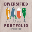 Life is Good Men's Long Sleeve Crusher Tee - Diversified Portfolio Fishing