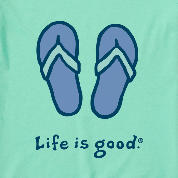 Life is Good Women's Vintage Crusher Vee - Flip Flops