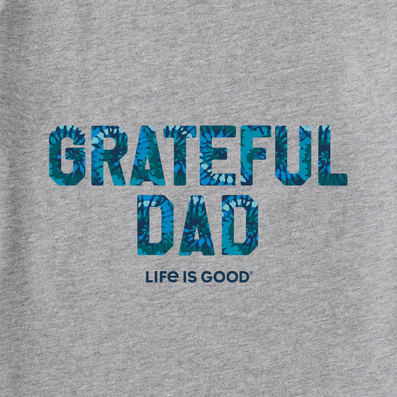 Life is Good Men's Long Sleeve Crusher Lite - Grateful Dad Tie Dye