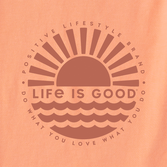 Life is Good Men's Long Sleeve Crusher Lite - Sunset on the Water