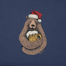 Life is Good Men's Long Sleeve Crusher Lite - Beer Hug Santa Bear
