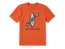 Life Is Good Men's Crusher Lite Tee - Just Add Water Kayak