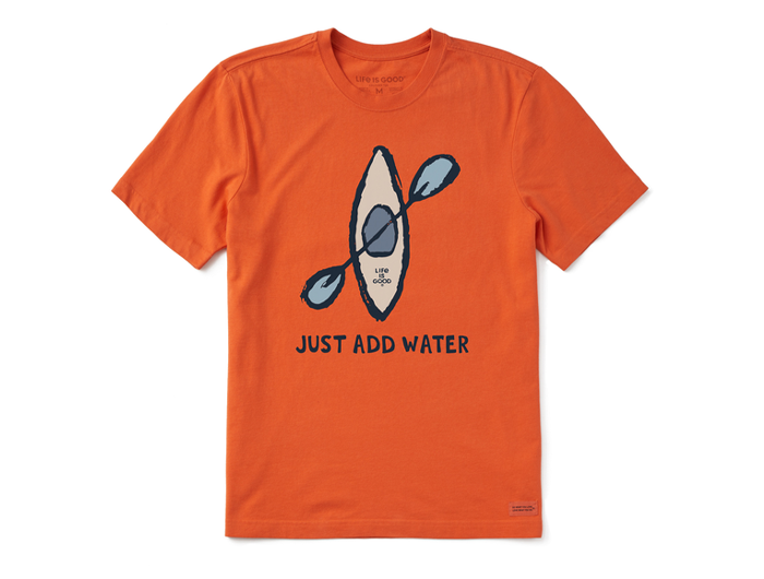 Life Is Good Men's Crusher Lite Tee - Just Add Water Kayak