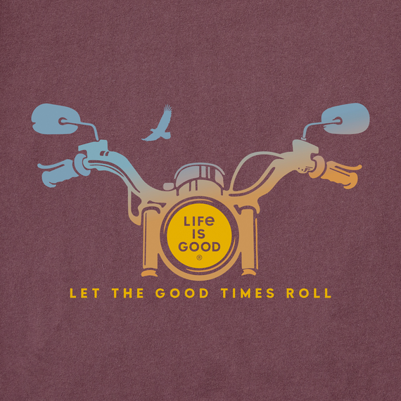 Life is Good Men's Crusher Lite Tee - Motorcycle Handlebars