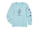 Life is Good Women's Long Sleeve Crusher Vee - Simplicity Is the Ultimate Sophistication