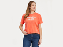 Life is Good Women's Boxy Crusher Tee - Kindness Is Free Wordmark