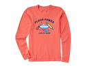 Life is Good Women's Long Sleeve Crusher Tee - Flour Power