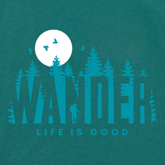 Life is Good Women's Long Sleeve Crusher Tee - Wander Forest