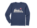 Life is Good Women's Long Sleeve Crusher Tee - Ride On and On
