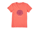 Life Is Good Women's Crusher Lite Vee - Tribal Shell