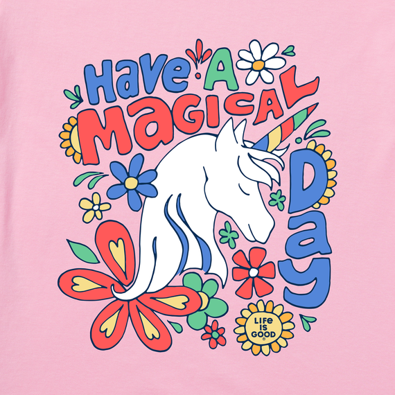 Life is Good Kid's Crusher Tee - Magical Day Unicorn