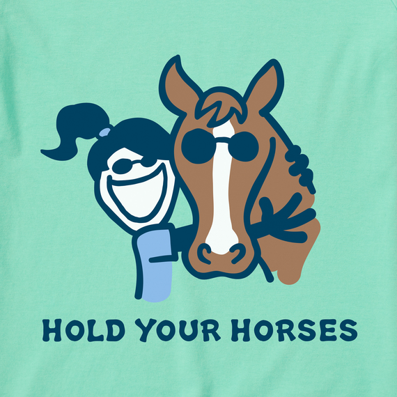 Life is Good Kids' Vintage Crusher Tee - Hold Your Horses